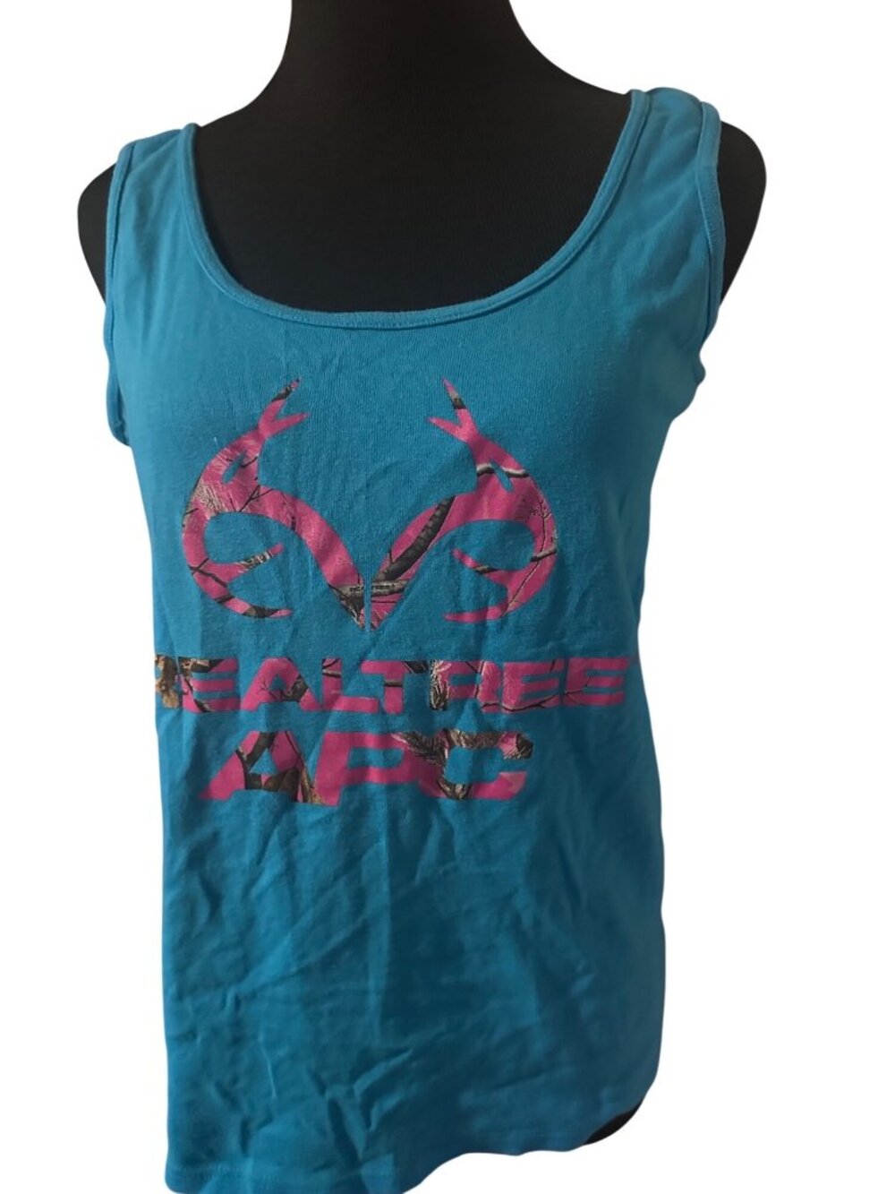 RealTree blue and pink cotton tank top size L